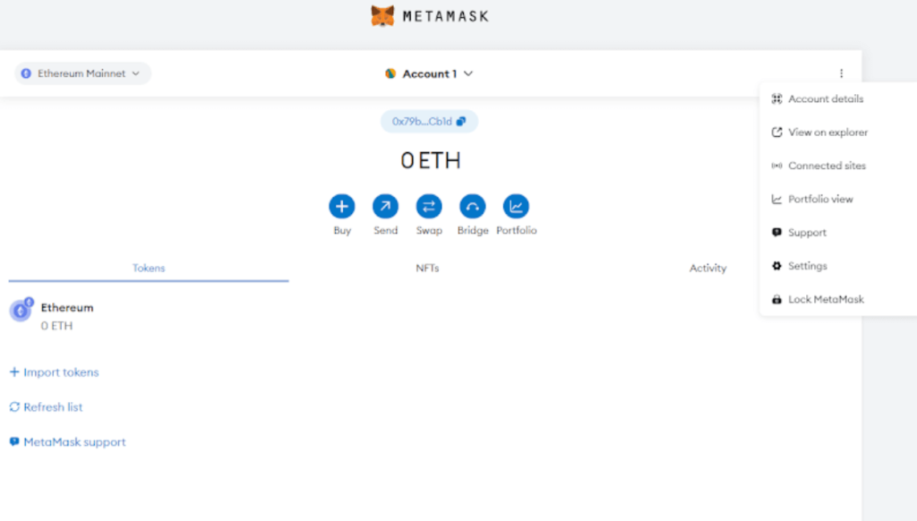 MetaMask dApp Browser