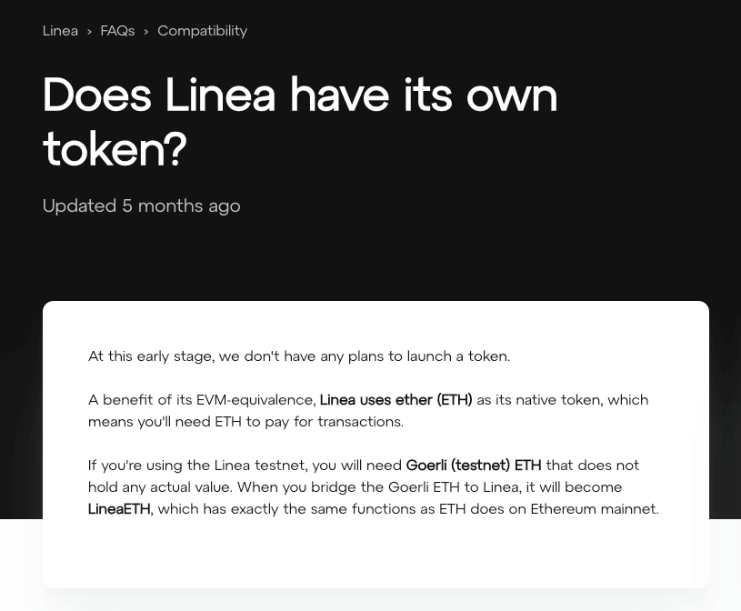 Is Linea Airdrop Confirmed?