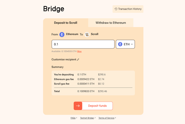 Scroll official bridge
